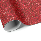 10 Dark Red Glitzer Print Geschenkpapier (Rolleneckpunkt)