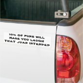 10 % der Puns Jaun beabsichtigt Autoaufkleber (Auf Lkw)