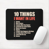 10 Dinge, die ich in Life Games Cool Gamer Design Mousepad (Mit Mouse)
