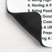 10 Dinge, die null Talent erfordern Motivierend  Mousepad (Ecke)
