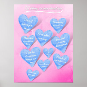 10 Dinge, die wir über Sie Liebe Poster