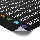 10 Dinge, um ein großartiges Studentenplakat zu se Poster (Ecke)