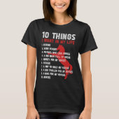 10 Dinge Wollte ich in meinem Leben Pferderennen & T-Shirt (Vorderseite)