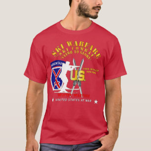 10. Division Ski Warfare Ski Combat Wint T-Shirt