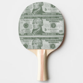 10 Dollar Bill Ping Pong Paddle Tischtennis Schläger