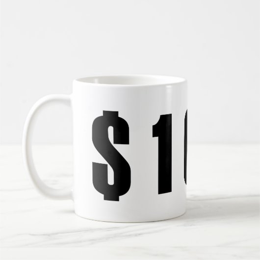 10 Dollar Kaffeetasse (Links)