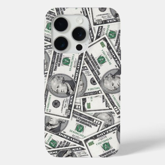 10-Dollar-Schein-Geldmuster Case-Mate iPhone Hülle (Rückseite)
