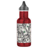 10-Dollar-Schein-Geldmuster Edelstahlflasche (Links)