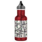 10-Dollar-Schein-Geldmuster Edelstahlflasche (Rechts)
