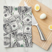10-Dollar-Schein-Geldmuster Geschirrtuch (Viertel Falte)