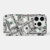 10-Dollar-Schein-Geldmuster iPhone Hülle (Rückseite (Horizontal))