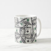 10-Dollar-Schein-Geldmuster Kaffeetasse (VorderseiteRechts)