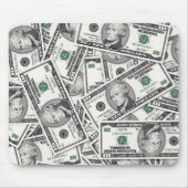 10-Dollar-Schein-Geldmuster Mousepad (Vorne)