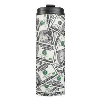 10-Dollar-Schein-Geldmuster Thermosbecher