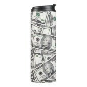 10-Dollar-Schein-Geldmuster Thermosbecher (Nach links gedreht)