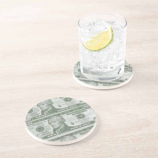 10-Dollar-Untersetzer Sandstein Untersetzer (Seite)