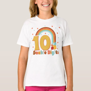 10 Doppelstühle Geburtstag Girl Groovy Party T-Shi T-Shirt