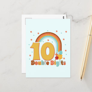 10 Doppelstühle Geburtstagskarte Girl Groovy Party Postkarte