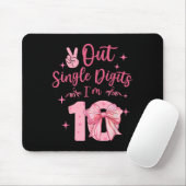 10 doppelte Ziffern 10. Geburtstag Coquette 10 Jah Mousepad (Mit Mouse)