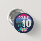 10 Double Digits Button (Vorne & Hinten)