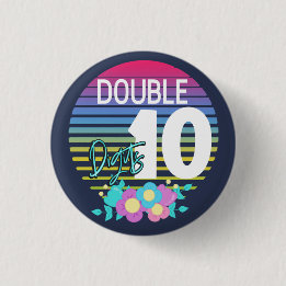 10 Double Digits Button