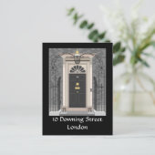 10 Downing Street, London (zeichnend) Postkarte (Stehend Vorderseite)