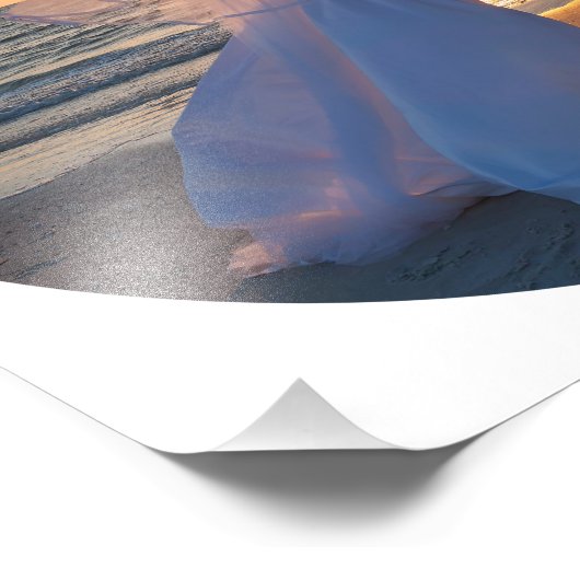 10" Durchmesser Circle Shape Wedding Fotodruck (Ecke)