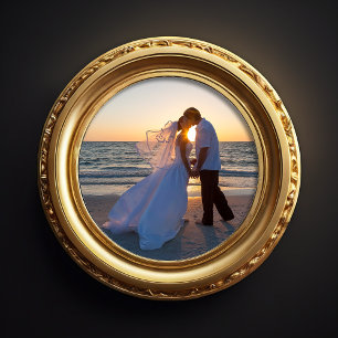 10" Durchmesser Kreisform Hochzeit Fotodruck