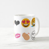 10 Emoji Kaffeetasse (VorderseiteRechts)