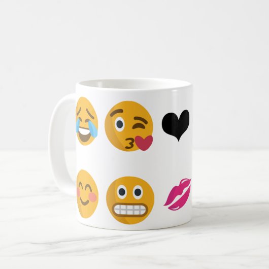 10 Emoji Kaffeetasse (Vorderseite Links)