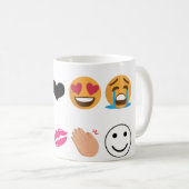 10 Emoji Kaffeetasse (VorderseiteRechts)