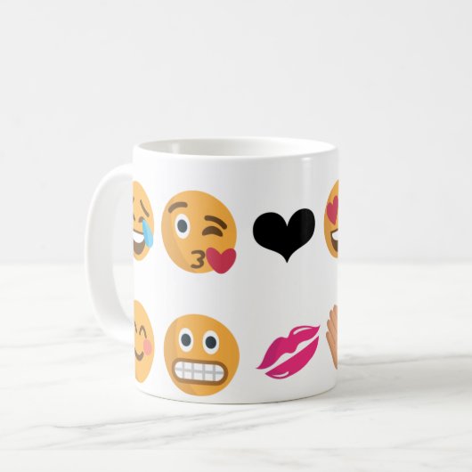 10 Emoji Kaffeetasse (Vorderseite Links)