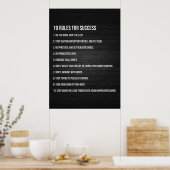 10 Erfolgsregeln - Motivierend Poster (Küche)