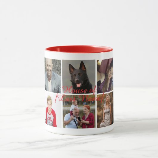 10 Familienbilder hochladen | Tasse (Zentrum)
