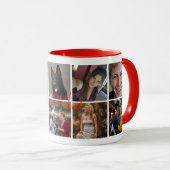 10 Familienbilder hochladen | Tasse (VorderseiteRechts)