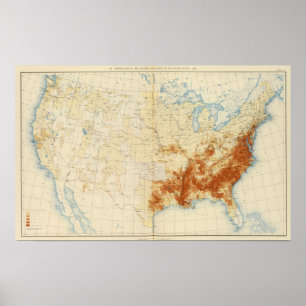 10 Farbige Bevölkerung 1890 Poster