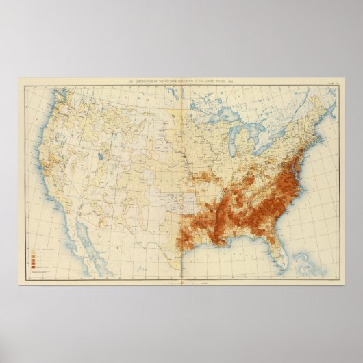 10 Farbige Bevölkerung 1890 Poster (Vorne)