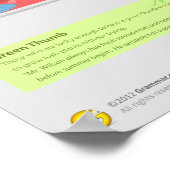 10 Farbige Idiome: aus blau für die graue Matte Poster (Ecke)