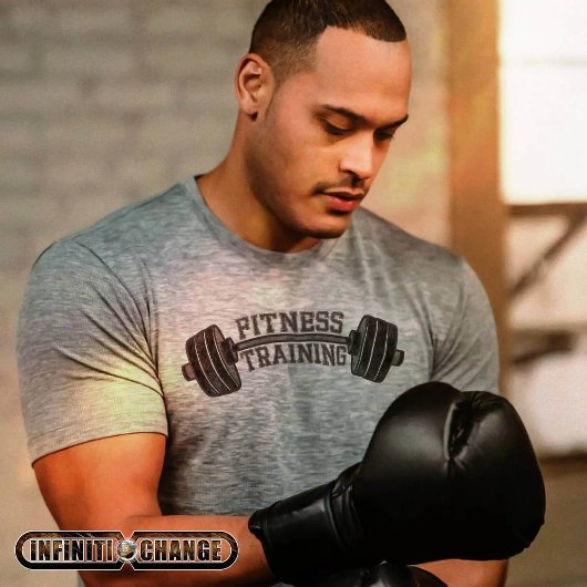 10 FITNESS | Denim Patchwork-Barbecues | T-Shirt