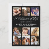 10 Foto Beerdigung des Lebens Einladung (Vorderseite)