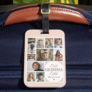 10 Foto Collage Beste Oma Aller Zeiten Gepäckanhänger