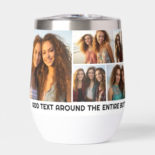 10 Foto Collage Grid - Benutzerdefinierter Text un (Vorderseite)