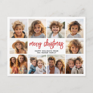 10 Foto-Collage - Modern Frohe Weihnachten