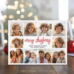 10 Foto-Collage - Modern Frohe Weihnachten