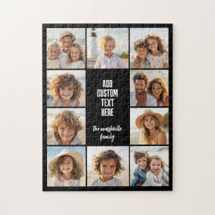 10-Foto-Collage-Rahmen - Textblöcke zentriert Puzzle