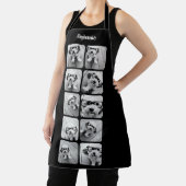 10 Foto Collage Stacks - Schwarz-weißer Skriptname Schürze (InSitu)