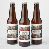 10 Foto Grenze mit Textmitte - Schwarz-weiß Bierflaschenetikett (Flaschen)