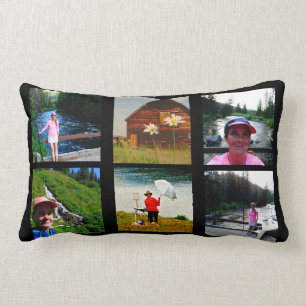 10 Foto Instagram Collage Schwarzer Hintergrund Lendenkissen