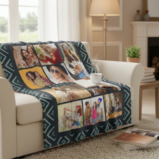 10 Foto Modern Geometric Stylish Name Fleecedecke