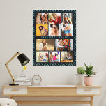 10 Foto Modern Geometric Stylish Name Leinwanddruck<br><div class="desc">10 Foto Modern Geometric Stylish Name Canvas Print bietet zehn Ihrer Lieblingsfotos für ein einfaches und schnelles DIY Hinzufügen Ihrer eigenen Foto-Collage. Personalisieren Sie mit Ihrem Namen und umgeben von einem geometrischen Muster. Es ist ein perfektes Geschenk für Weihnachten, Geburtstage, Muttertag, Vatertag, Schwestern, beste Freunde und vieles mehr. Entworfen von...</div>